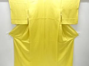 桧垣模様織り出し一つ紋色無地着物